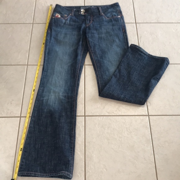 Parasuco denim cult low rise denim with pink stitching - Picture 9 of 16